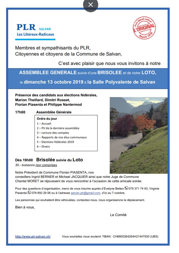 AG PLR Salvan 2019